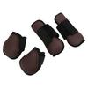 4pcs Horse Leg Boots Shock Absorbing Horse Support Boots for Jumping Riding CompetitionSet of Brown