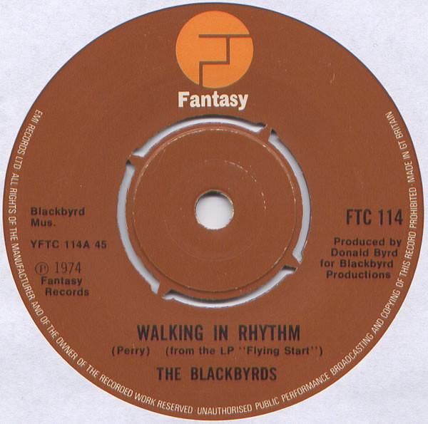 7inch Record BLACKBYRDS Walking In Rhythm FTC114 Fantasy 1975 UK SoulFunk Used