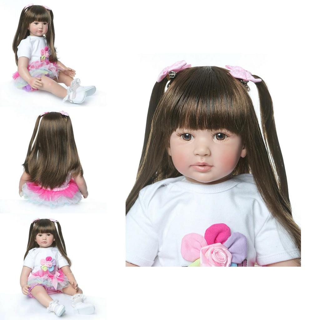 Adorable 24-inch Reborn Baby Doll With Soft Vinyl Silicone Features For Kids