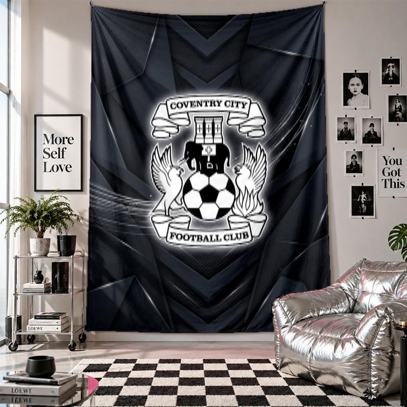 Coventry City Football Wall Tapestry Home Decor Wall Hanging Cloth for Bedroom Living Room Background