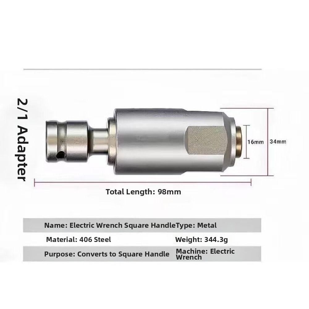 Vierkant-Interface-Schraubenschlüssel-Adapter Zubehör für Bohrmaschinen/Schlagschrauber