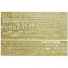 Fujimi Model 1/700 Upgrade Parts Series No. 111 Battleship Musashi Dedicated Etching Parts Gup-111 Gold 26 X 18 X 1 Cm