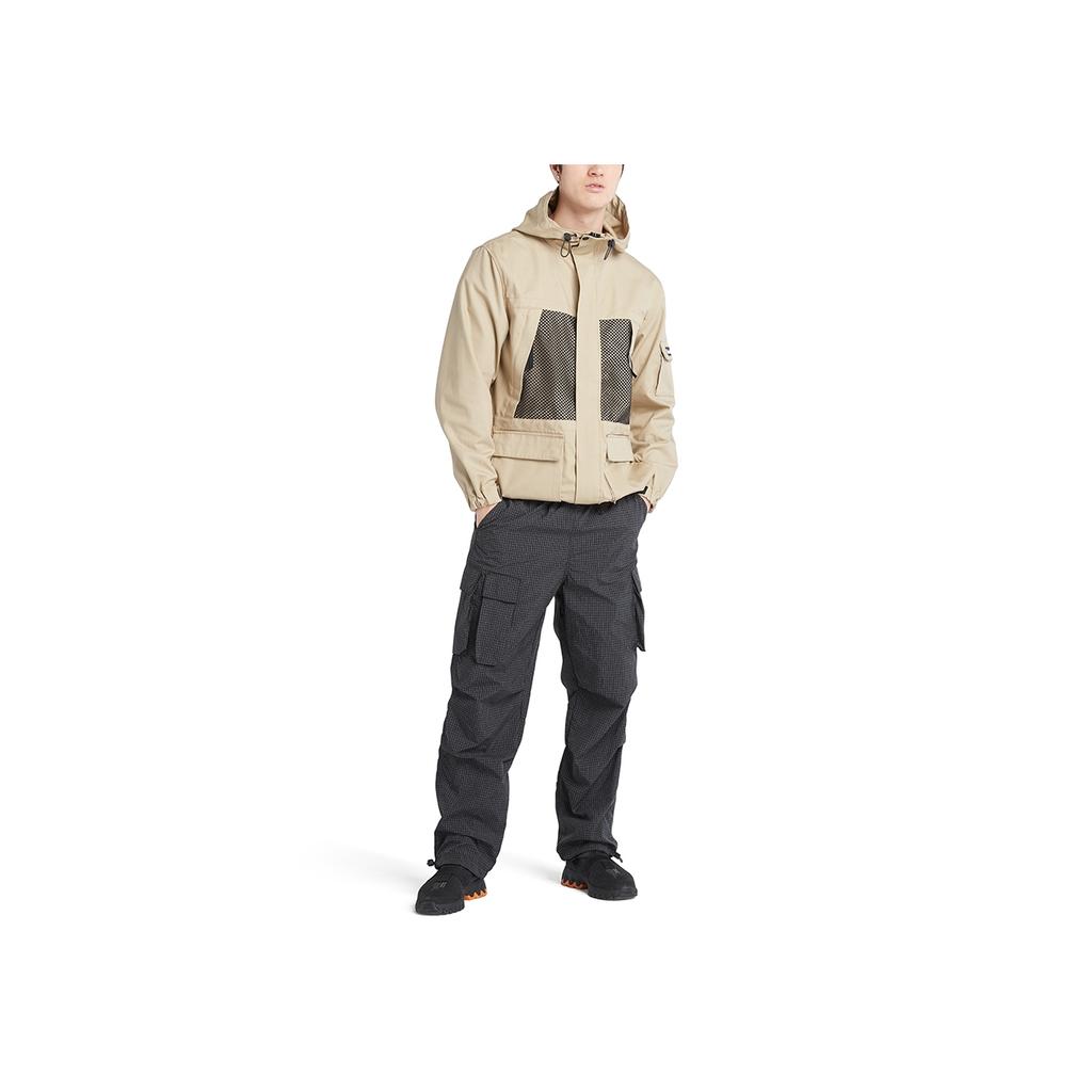 Timberland Unifarbene wasserabweisende Kapuzenjacke mit langen Ärmeln für Herren Currygelb A6PZH-DH4