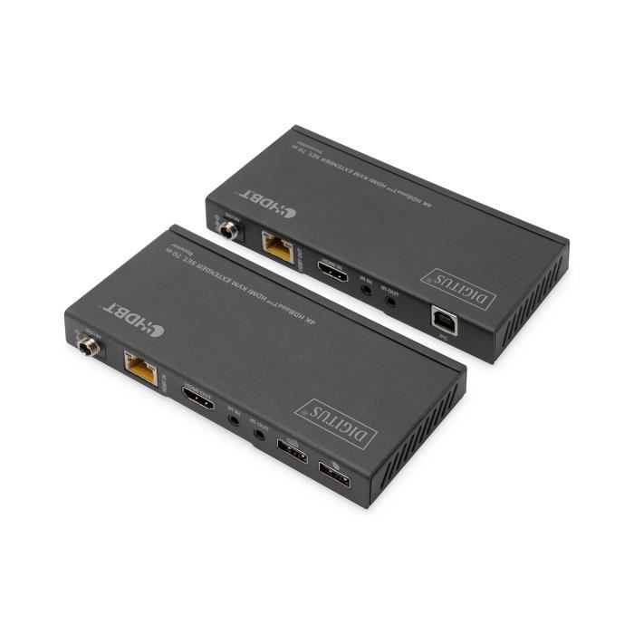 KVM HDMI Extender - DIGITUS - DS-55512 - 4K UHD - 70 m - PoC