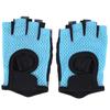 Fitness Exercise Gloves Anti Skid Breathable Sports Training Half Finger Gloves for Yoga Blue(L )