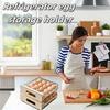 Clear 32-Egg Holder for Refrigerator, Egg Container for Refrigerator, Egg Organizer for Refrigerator.