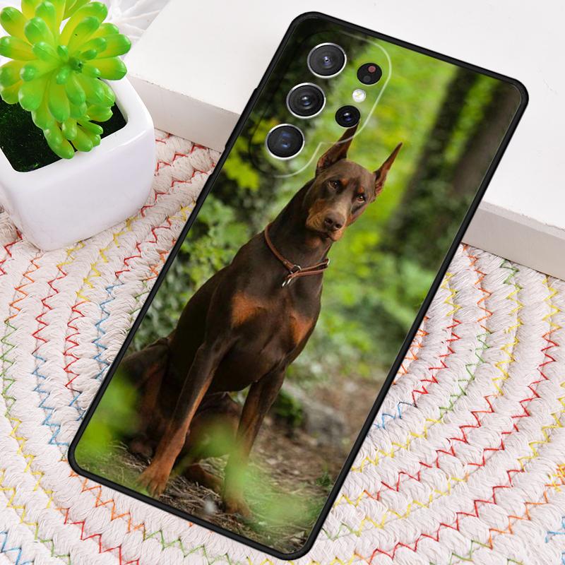 Animals Doberman Dog Phone Case for Samsung Galaxy Note 10 Pro S26 Ultra S23 S24 FE S25 S21 S22 PLUS Shockproof Cove
