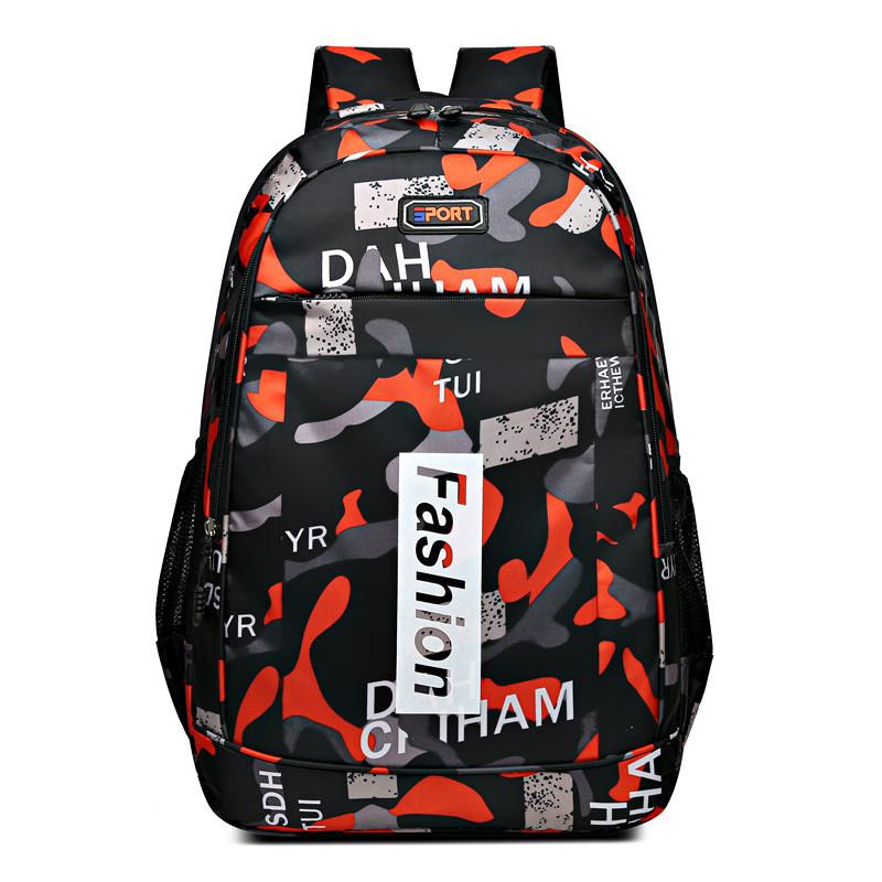 Large Backpack Printed Capacity Leisure Outdoor Schoolbag Travel