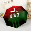 Ombrello Automatico Compatto da Viaggio Iconico Numero Sette di Ronaldo Robusto Asta a 8 Stecche Leggero Uso Stagione Singola Elegante Ombrello