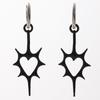 Trendy Punk Style Alloy Hollow Heart Cross Earrings