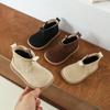 Children Boys Cotton Boots Autumn Winter Simple Kids  Ankle Plush Boots Versatile Warm Girls Causal Thermal Boots Zipper