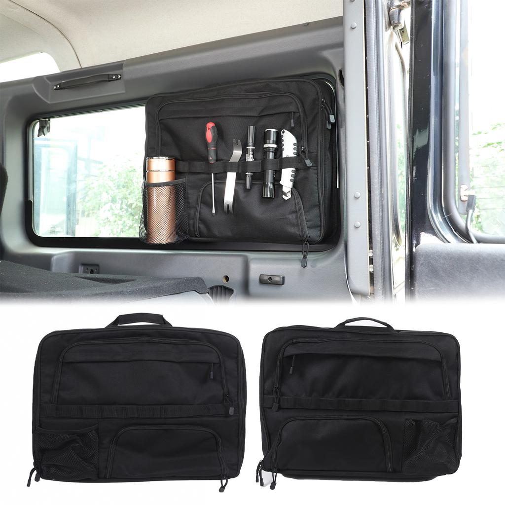Car Trunk Window Side Storage Bag Organizer for Land Rover Defender 90 110 130 2004-2018 Interior Stowing Tidying
