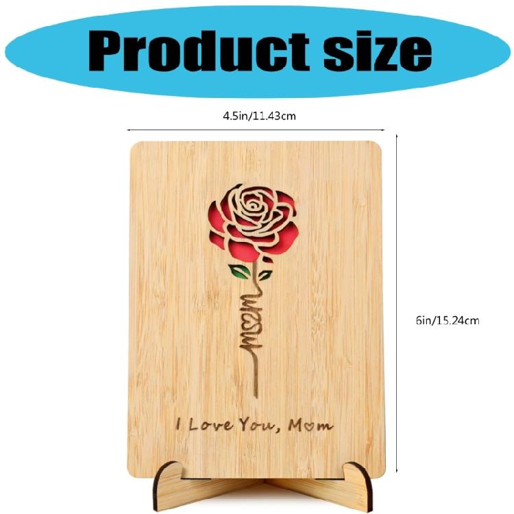 Efficient Wooden Celebration Card For Wedding Anniversaries Birthdays And Decorative Shelf Display