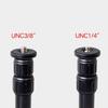 Telescopic Aluminum Alloy Camera Tripod Extension Rod Center Shaft Rod 2-Section Adjustable For Steady Use