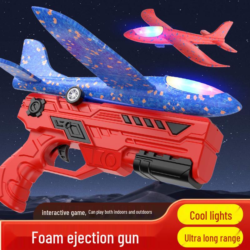 Flashing Foam Catapult Plane Launcher - Parent-Child Outdoor Toy