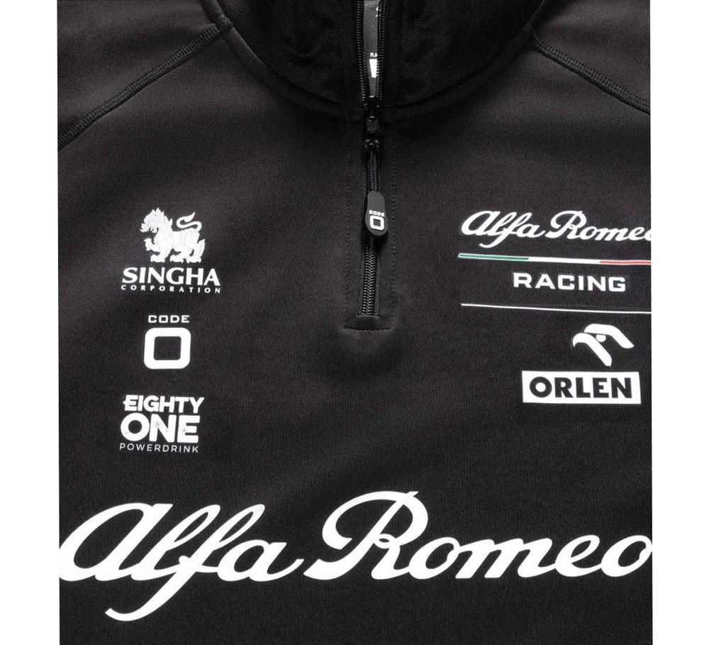 ALFA ROMEO F1 Racing Orlen Essential Sweatshirt - Men's Sweater Black M20031414 ORIGINAL