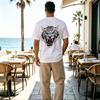 Men's Breathable T-Shirts – Fun 2D Printed Tiger Series (Day of the Dead) | Simple Versatile Casual Tees for Daily Wear