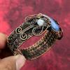 Kyanite Cuff Bracelet Copper Wire Wrapped Adjustable Bangle Rainbow Moonstone Gemstone Cuff Bracelet Handmade Copper Jewelry Gifts For Wife