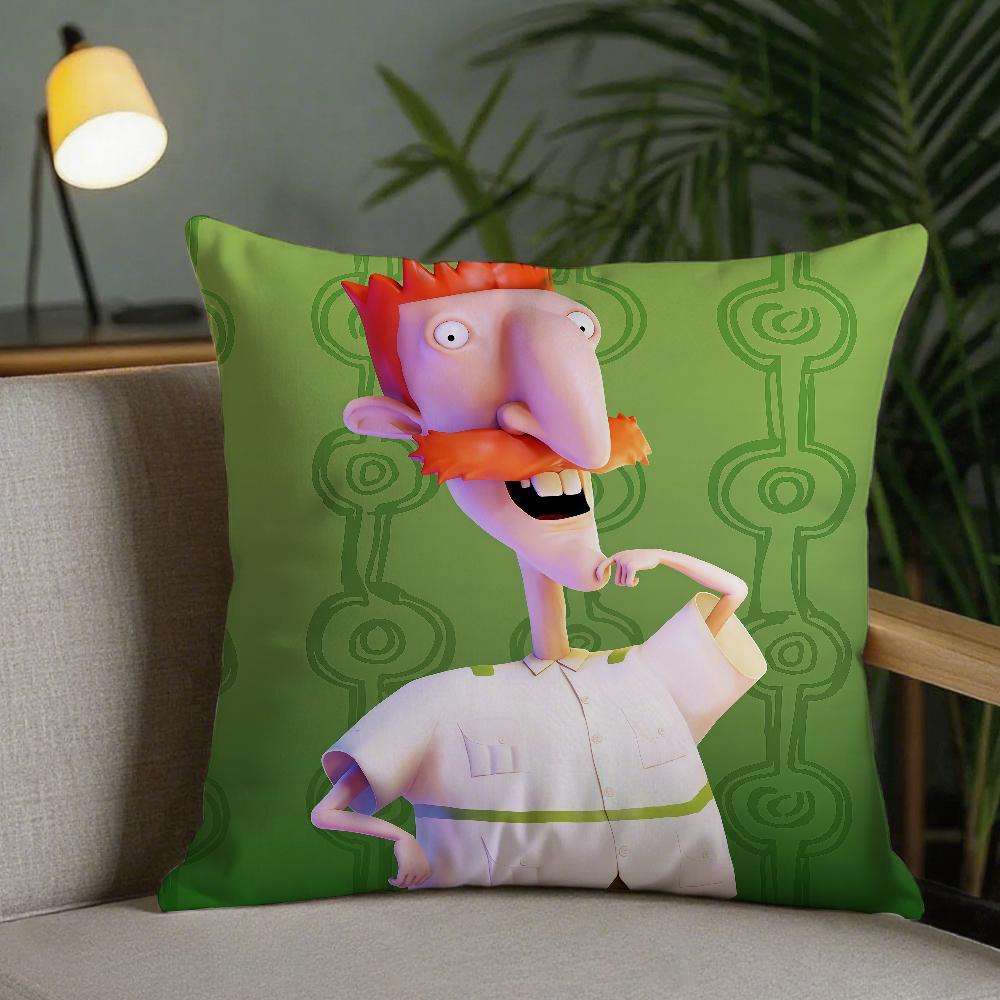 Anime Tthe Wild Thornberrys Pillow Case Square DoubleSided Printing Sofa Cushion Cover Pillowcase Bedroom Bedside