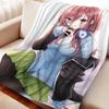 Cartoon The Quintessential Quintuplets Nakano Miku Flannel Blanket Warm Soft Otaku Throw Multifunctional Decorative Home Textile