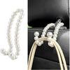 Elegant Pearl Car Seat Headrest Hook, Cute Car Seat Headrest Hanger Pearl Purse Hook Decor, Universal Auto Interior Organizer Seat Back Storage Hook
