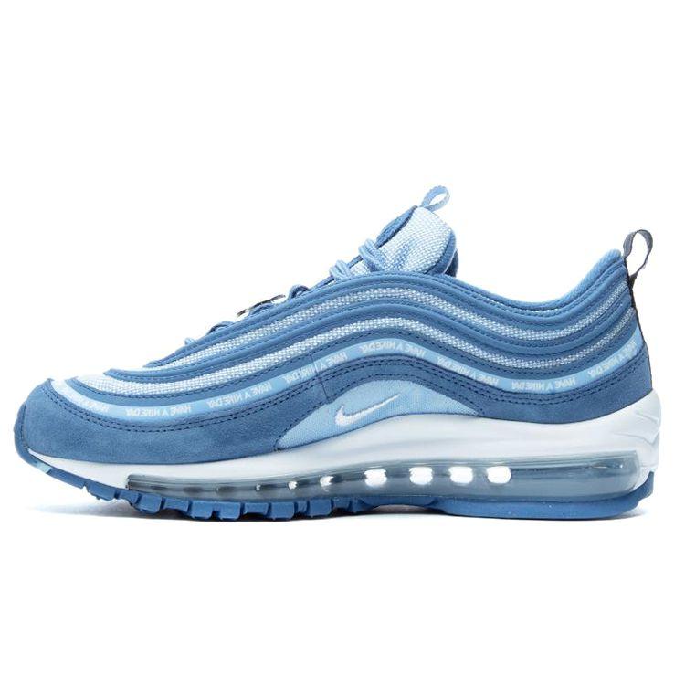 

Nike Air Max 97 Желаю вам дня Nike Indigo Storm (GS) Женские кроссовки Белый-Алюминий-Черный BQ7565-400