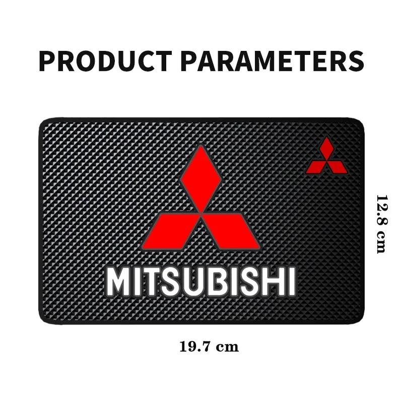 Bilinteriörtillbehör Halkfri Mat Auto Halkfria Kuddar För Mitsubishi Outlander Lancer 10 9 ASX RALLIART Eclipse L200 Pajero