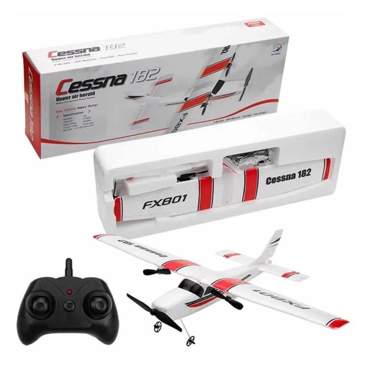 FX801 RC Flugzeug EPP Schaum 2,4G 2CH RTF Fernbedienung Spannweite Flugzeug Feste Spannweite Flugzeug Spielzeug Geschenke für Kinder