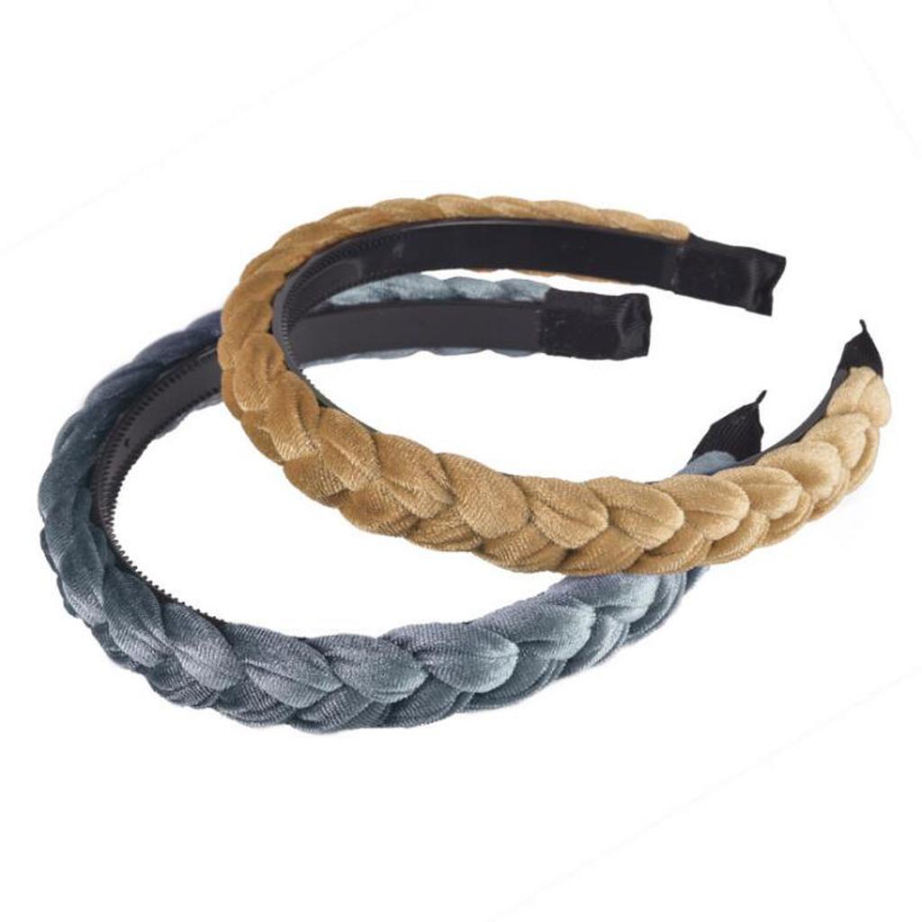 Nowa Moda Pleciona Opaska Miękka Flanelowa Opaska Damska Antypoślizgowa Ząbkowana Nakrycie Głowy Turban Klasyczna Obręcz do Włosów Akcesoria do Włosów dla Dorosłych