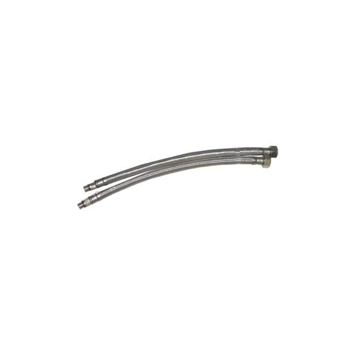 Flexible Monocommande 30cm - GENERIQUE - JUEGO 2 Unid. - Blanc - 32 L/min - 1/2" (15x21) - 90 °C