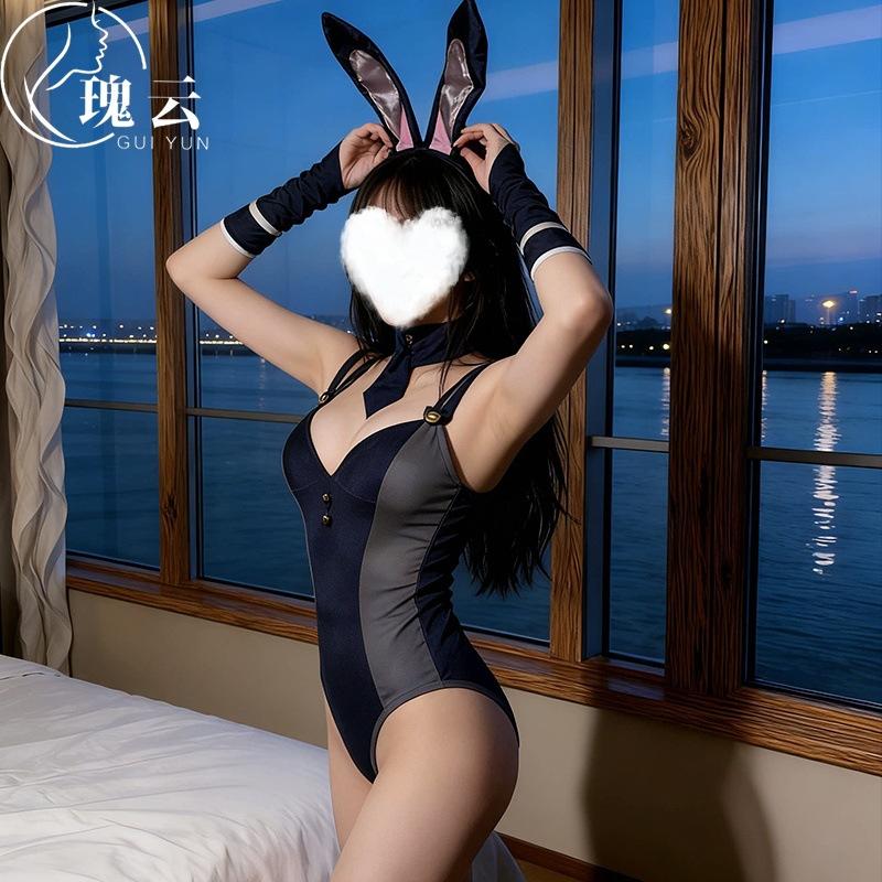 Sexy Lingerie Sexy Bunny Inspector Pure Desire Cosplay Uniform Seduction Pajama Set 4760