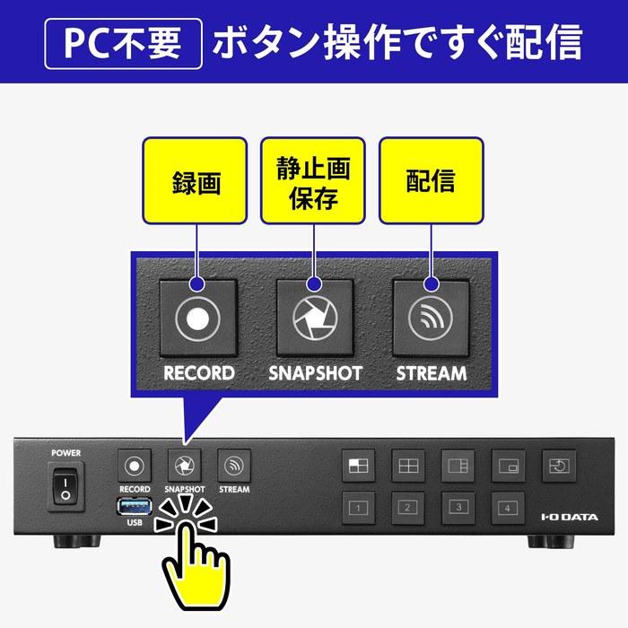 I-O Data Standalone Live Streaming Box "LIVE ARISER" – No PC Required, Up to 3 Simultaneous Streams, Made in Japan – GV-LSBOX