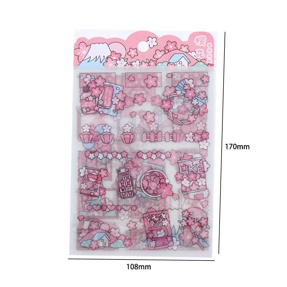 Heart Decoration Sticker Pink Flash Point Sticker Decorative Sticker Diary Stickers Anime Stickers