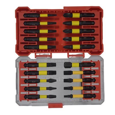 1 Set 1/4/6.35mm HEX SHANK For-Impact Screwdriver Bits Set Magneticcross For Torx Power Bits Tips SQ1,SQ2,SL6,for T10,for T15