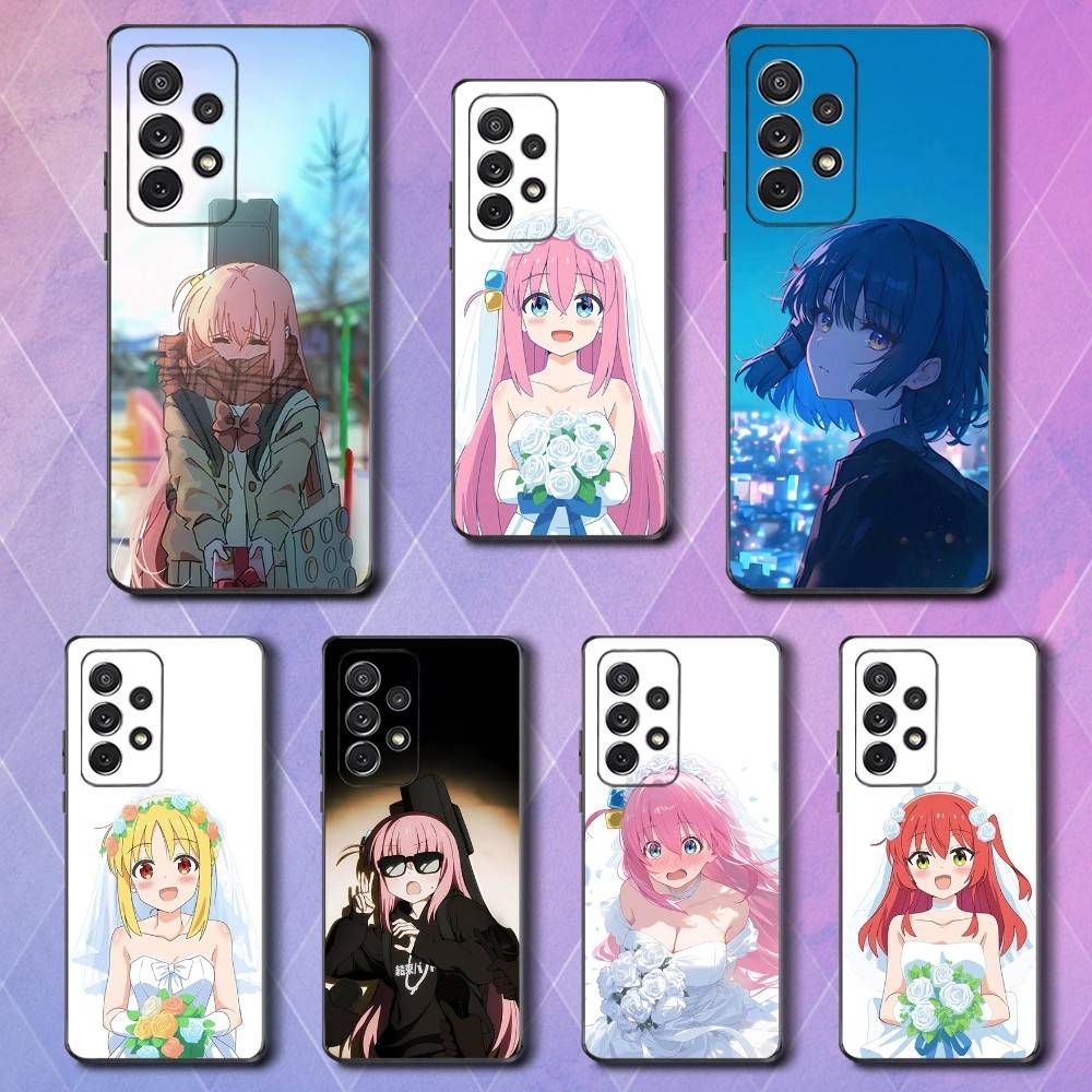 Rock Band B-Bocchi T-The Phone Case For Samsung S25,S24,S23,S22,S21,S20,S10,Ultra,Plus,Lite,FE,Soft Silicone Black Cover