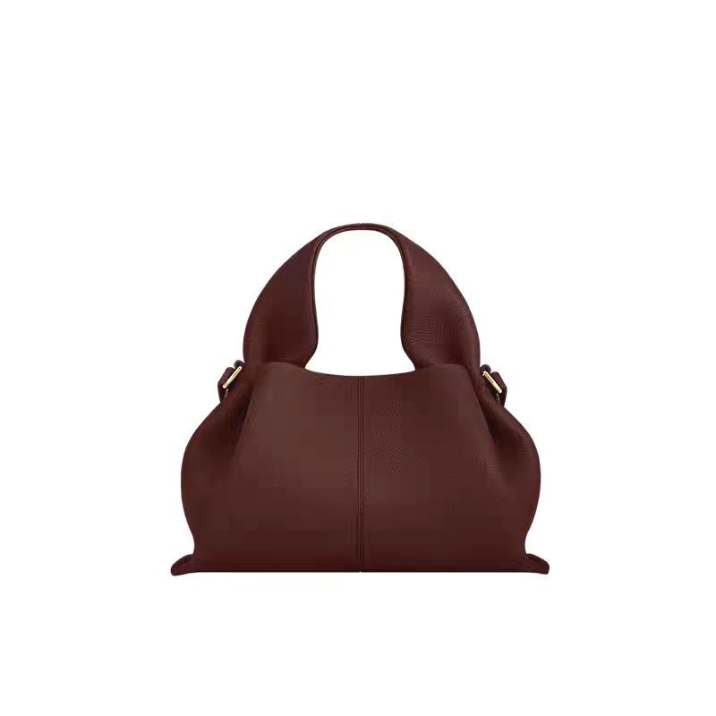 Knödel Wolken Tasche Neue Französische Nischen Design Handtasche Echte Ledertasche