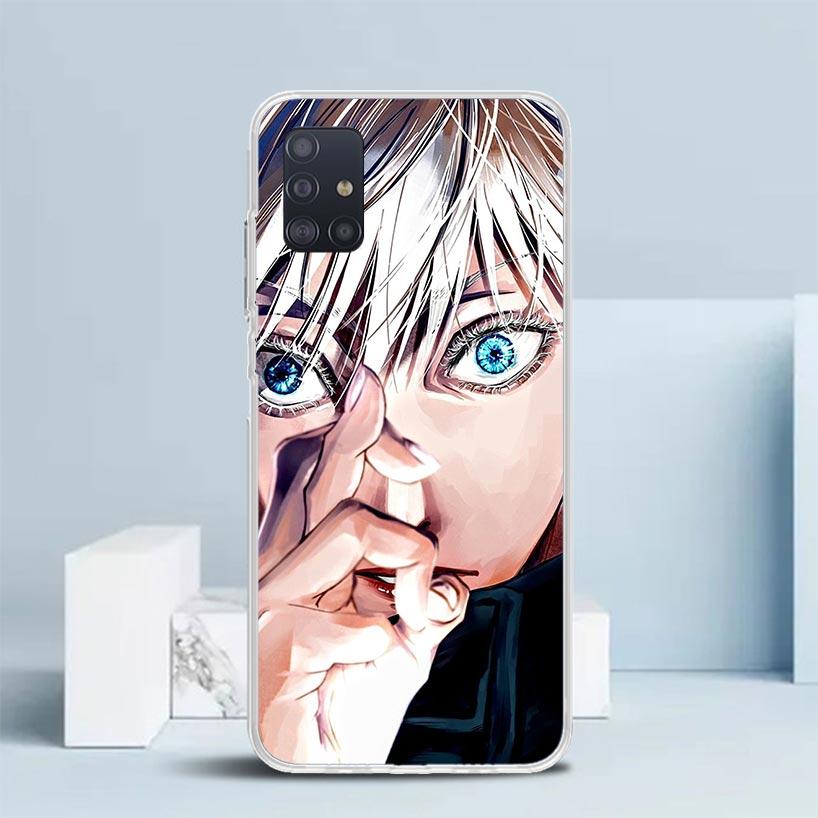 Kaisen J-Jujutsu Gojo Satoru Phone Case For Samsung Galaxy A52 A32 A22 A12 A51 A50S A30S A10S Note 20 Ultra 10 S10 Plus A31 A20