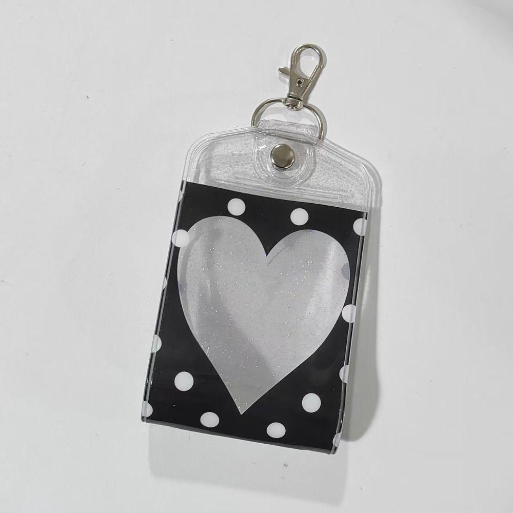 INS PVC Photocard Holder Double-sided Dual-slot Card Protective Case 3-inch Card Storage Card Display Pendant