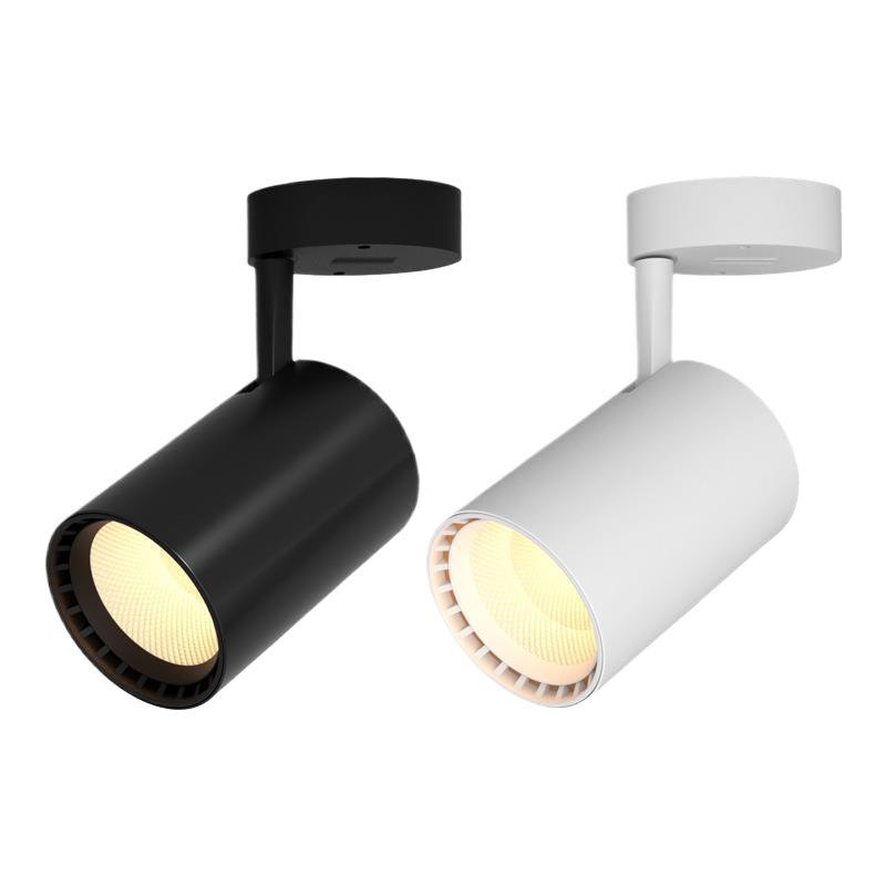 Adjustable LED Surface-Mounted Ceiling Spotlight for Commercial Use