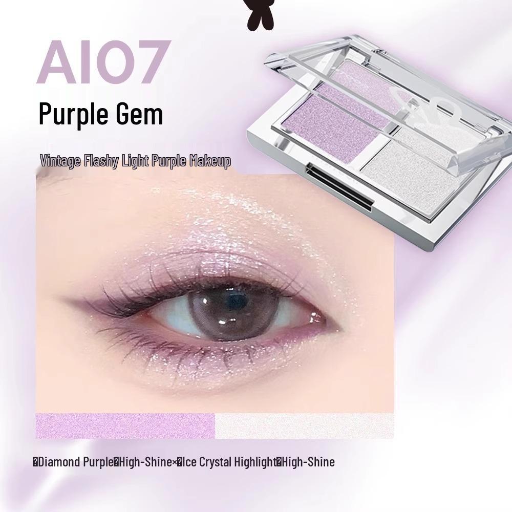 HYNTOOR Two-Color Matte Purple & Earth Tone Eyeshadow Palette 2025