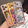 White Flowers Print Case For iPhone 17 Pro Max For iPhone 16 15 14 13 Pro Max Luxury Hybrid TPU+PC Clear Back Hard Cover