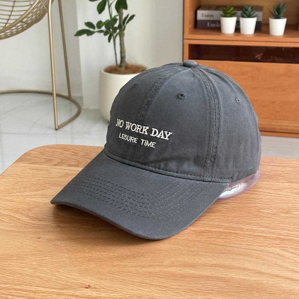 Fashion Hat Korean version autumn new letter embroidered baseball cap children couple fashion travel trendy brand soft top sun protection cap men