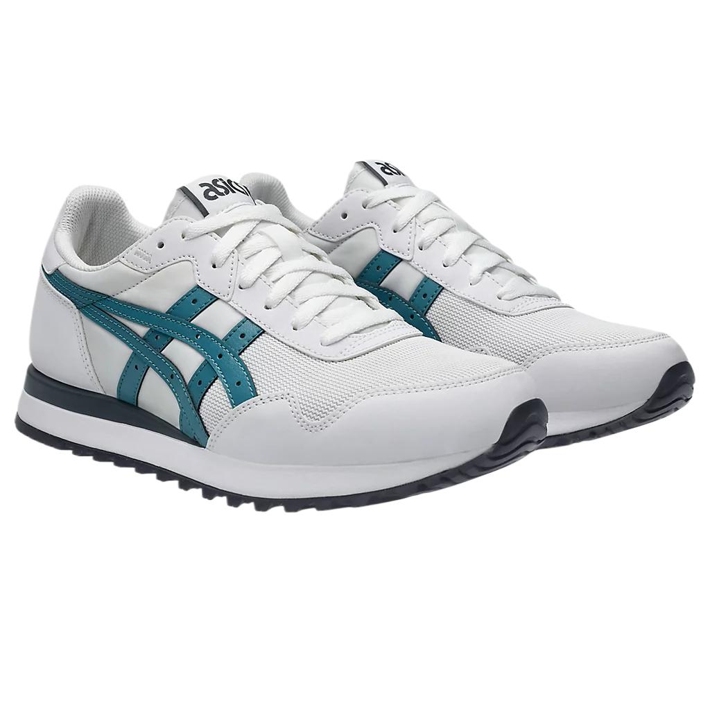 Asics Tiger Runner 2 White Blue Teal Unisex Sneakers 1203A612-101