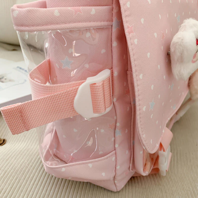 Torba listonoszka o dużej pojemności w stylu college'owym, lekka, wielofunkcyjna torba crossbody dla kobiet