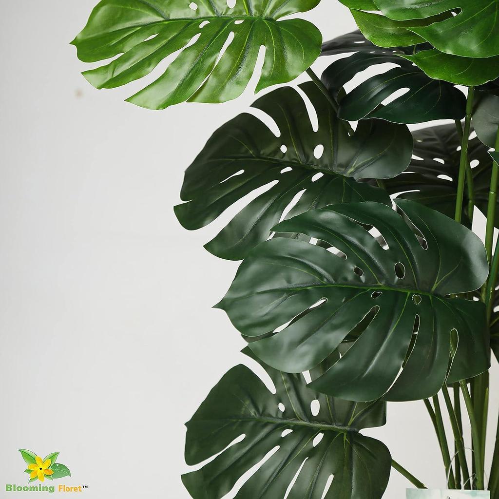 18 Green Leaves | Big Ornamental Plant for Interior Decor/Home Decor/Office Decor | 63.5 Cm Tall Natural Looking Plant