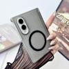 3D Stripes Pattern Corrugated for Magsafe Case for Samsung Galaxy Z Fold 7 6 8 Ultra Fold8 Wide Transparent Hinge Protect Cover