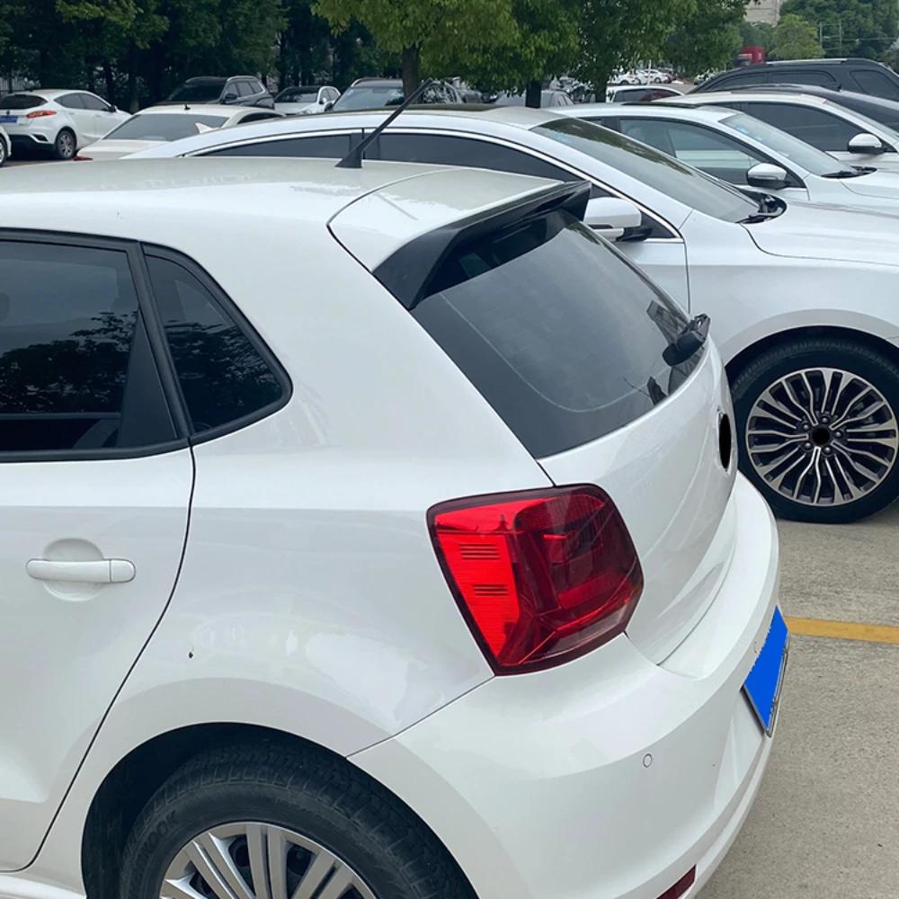 2011 Până în 2018 Pentru VW Volkswagen POLO MK5 6C 6R GTI Spoiler Spate Aripă Buza Portbagajului Din ABS de Înaltă Calitate Negru Lucios Fibră de Carbon