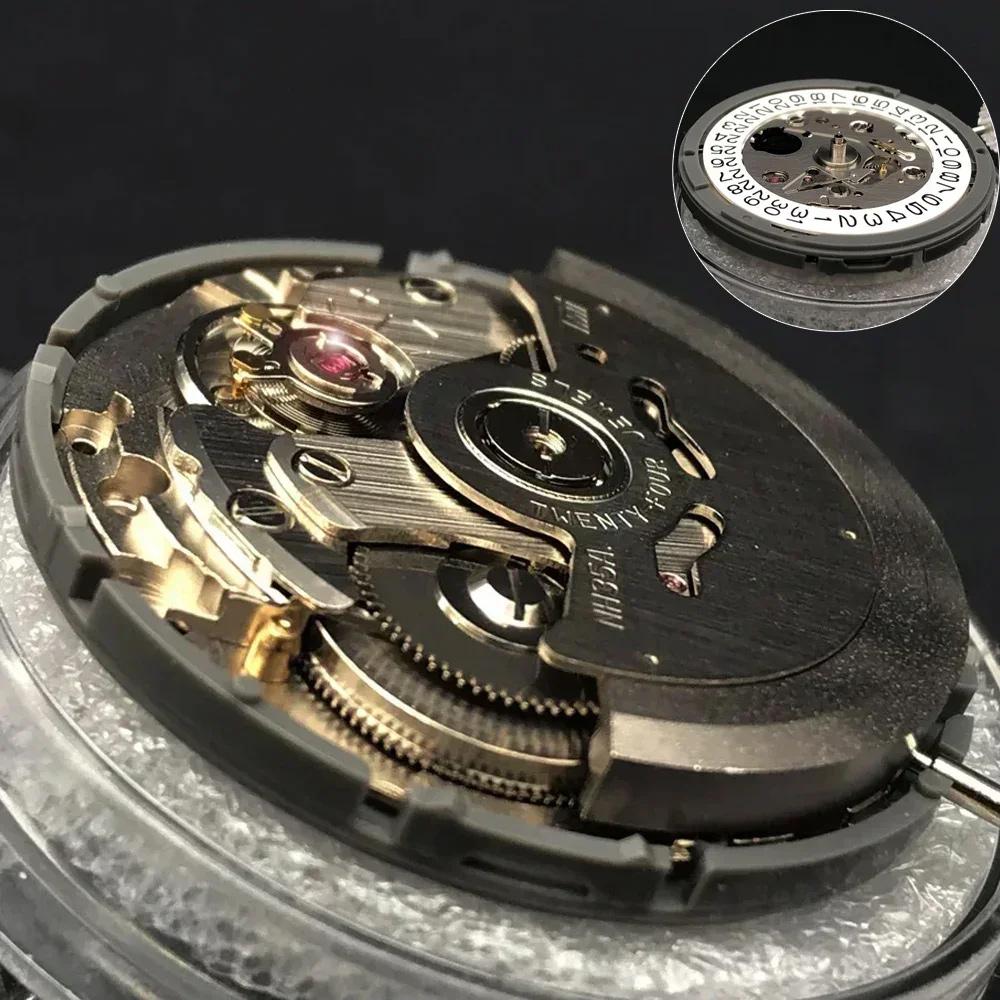 Japan Original Nh35 Movement Crown At 3.8 3 6 Nh35A With Black Date Automatic Mechanical Watch Dial Mods Repair Watchmaker