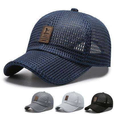 Chapeaux pour hommes, casquettes de baseball en maille, chapeaux de soleil décontractés pour l'extérieur, chapeaux de soleil de pêche, casquettes à visière pour femmes