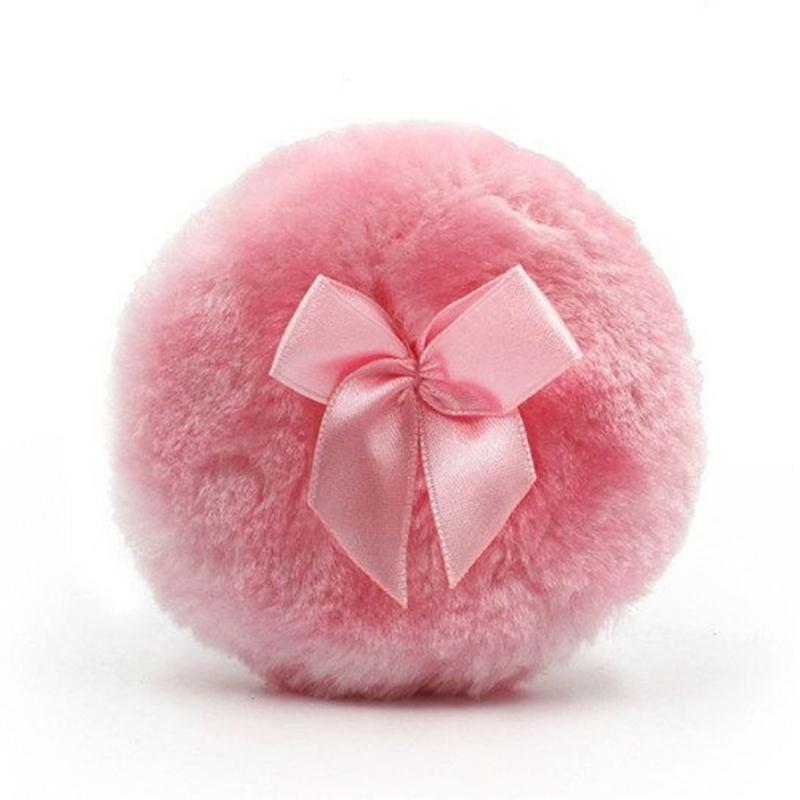 Large Body Powder Puff Glass Storage Jar With Dustproof Lid For Cosmetic Cotton Swabs Makeup Equipment